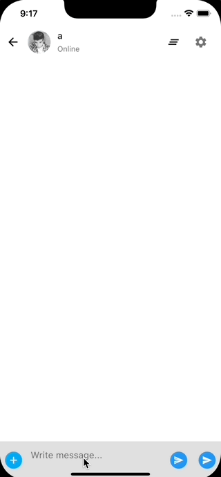 Flutter Simple chat UI ex 03-03