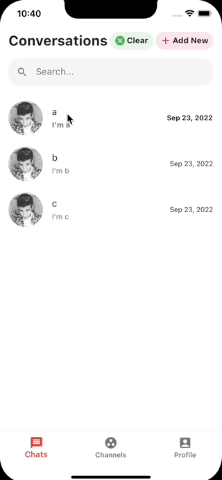 Flutter Simple chat UI ex 03-04