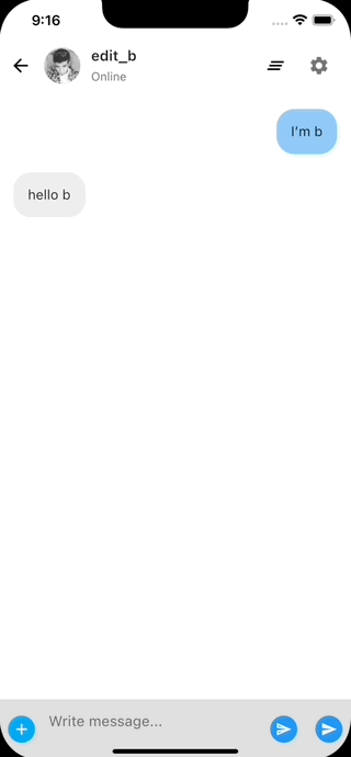 Flutter Simple chat UI ex 03-05